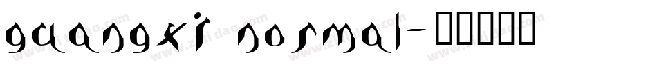 guangxi normal字体转换